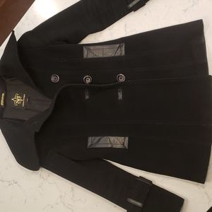 Mackage Black tailored Wool/Cashmere coat.